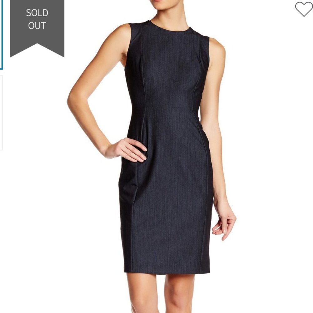 Calvin Klein Denim Sheath Dress (NWT)